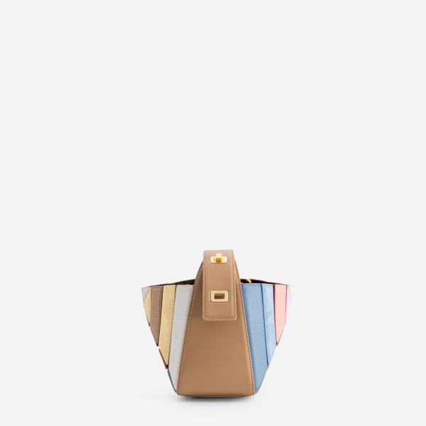 Mlouye Sera Mia Bag in Suede Gummy | Totes & Top-Handle Bags | Luxury Shoes 
