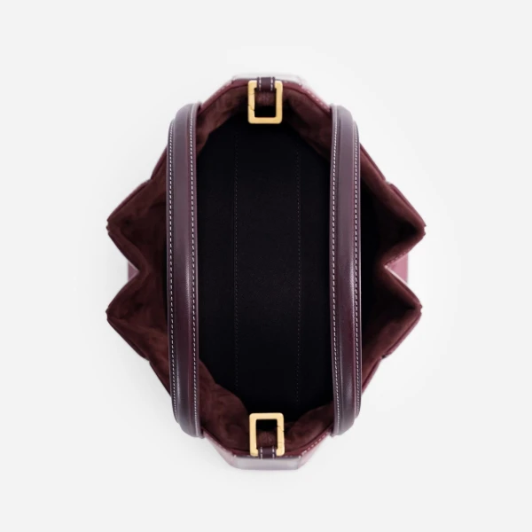 Mlouye Sera Tote in Bordeaux and Off White | Totes & Top-Handle Bags | Luxury Shoes 