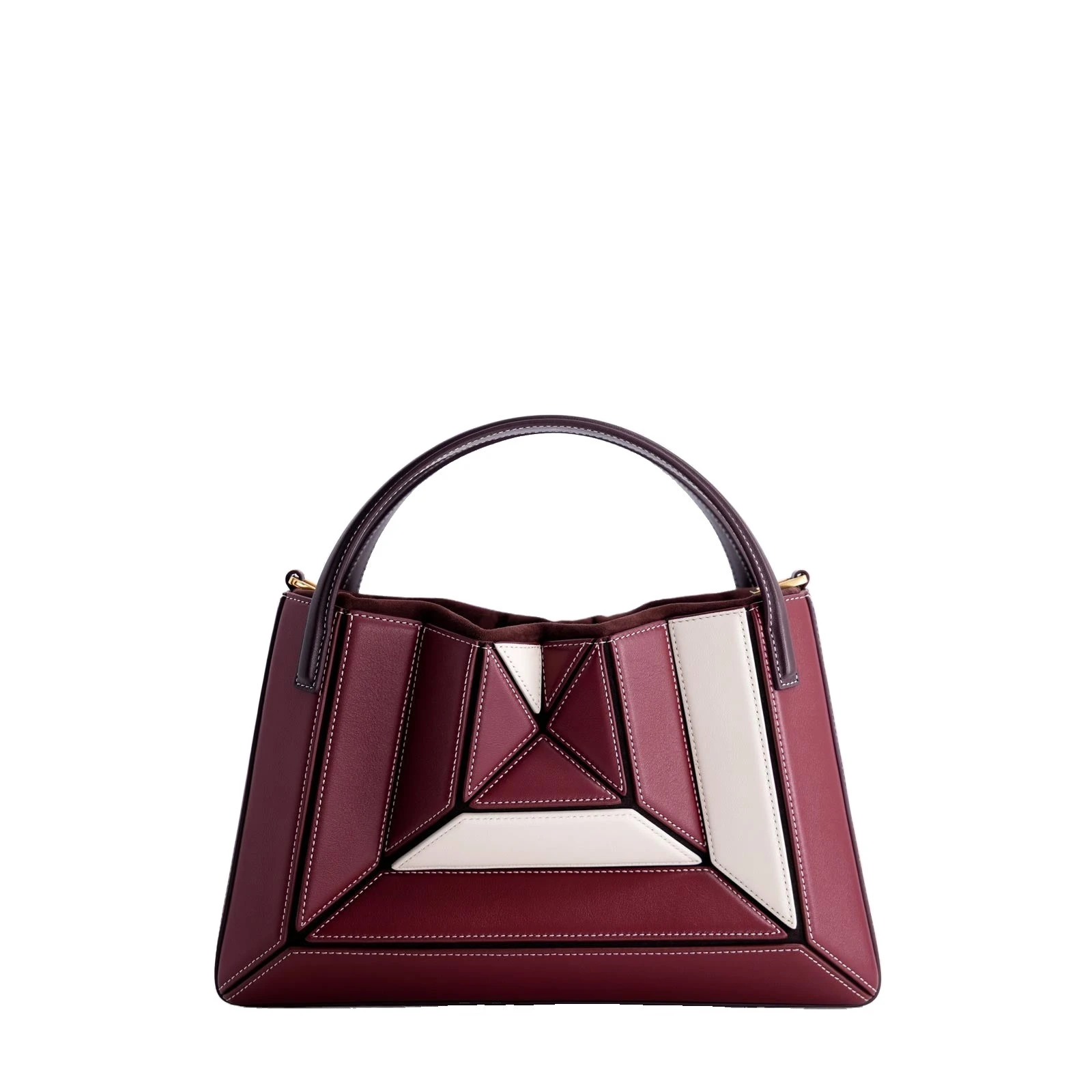 Mlouye Sera Tote in Bordeaux and Off White Mlouye Sera Tote in Bordeaux and Off White | Totes & Top-Handle Bags | Luxury Shoes