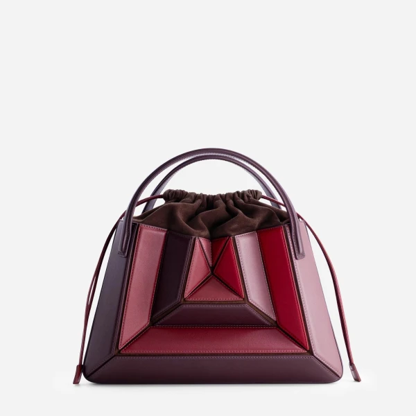 Mlouye Sera Tote in Cranberry | Totes & Top-Handle Bags | Luxury Shoes 
