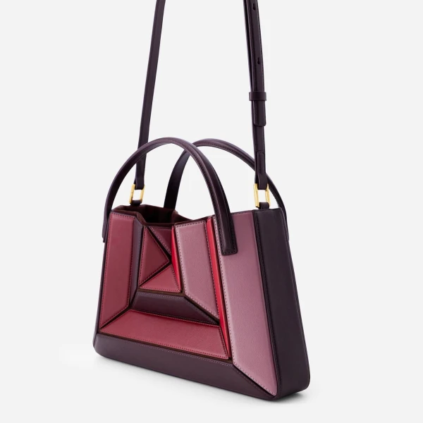 Mlouye Sera Tote in Cranberry | Totes & Top-Handle Bags | Luxury Shoes 