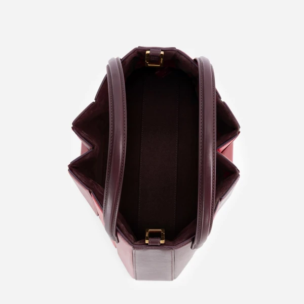 Mlouye Sera Tote in Cranberry | Totes & Top-Handle Bags | Luxury Shoes 
