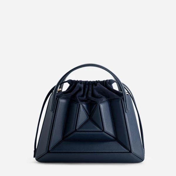 Mlouye Sera Tote in Navy | Totes & Top-Handle Bags | Luxury Shoes 
