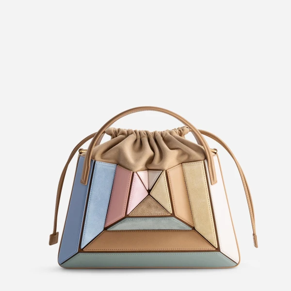 Mlouye Sera Tote in Suede Gummy | Totes & Top-Handle Bags | Luxury Shoes 