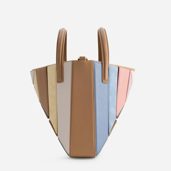 Mlouye Sera Tote in Suede Gummy | Totes & Top-Handle Bags | Luxury Shoes 