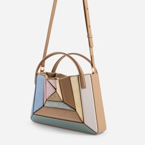 Mlouye Sera Tote in Suede Gummy | Totes & Top-Handle Bags | Luxury Shoes 