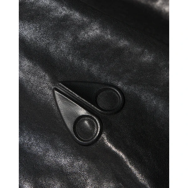 Moose Knuckles BLVD Leather Field Jacket in Black | Leather Jackets | Luxury Shoes 