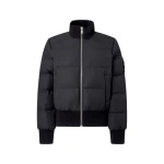 Moose Knuckles Banff Down Bomber in Black | Luxury Shoes 