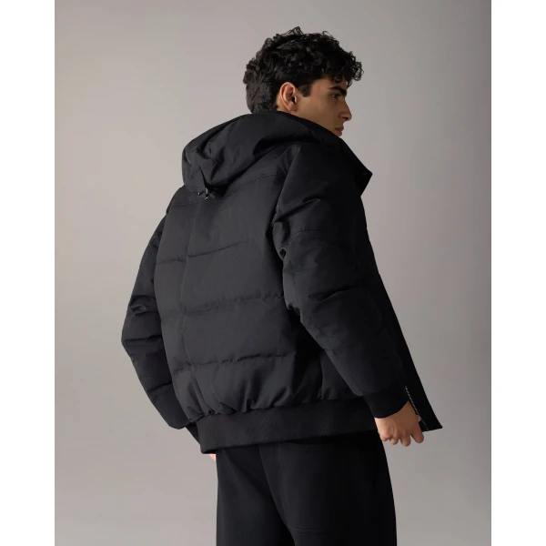 Moose Knuckles Banff Down Bomber in Black | Men Jackets | Luxury Shoes 