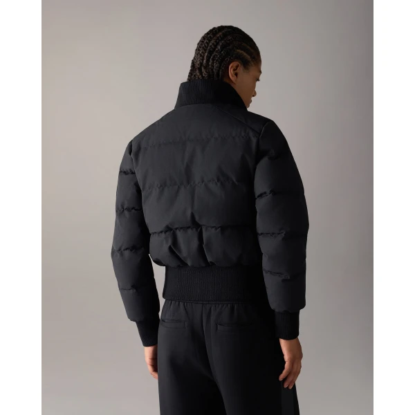 Moose Knuckles Banff Down Bomber in Black | Jackets | Luxury Shoes 