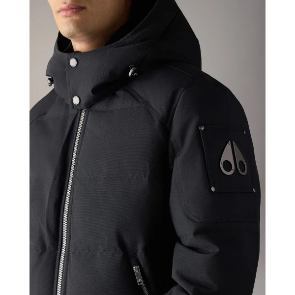 Moose Knuckles Banff Down Bomber in Black | Men Jackets | Luxury Shoes 