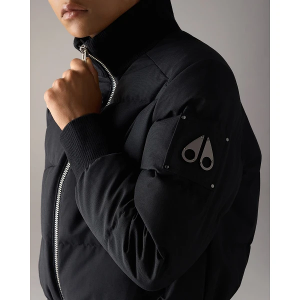 Moose Knuckles Banff Down Bomber in Black | Jackets | Luxury Shoes 