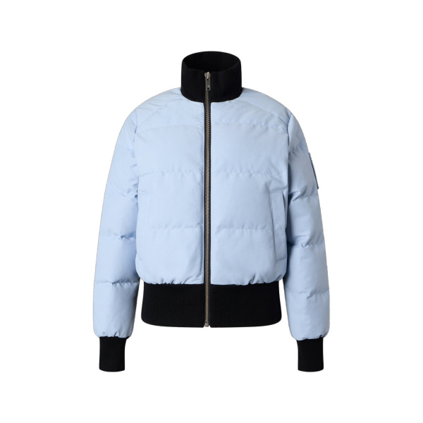 Moose Knuckles Banff Down Bomber in Blue Ice | Luxury Shoes 