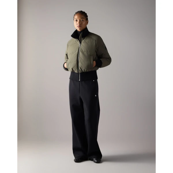 Moose Knuckles Banff Down Bomber in Combat | Jackets | Luxury Shoes 