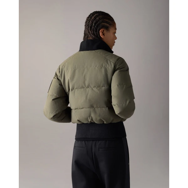 Moose Knuckles Banff Down Bomber in Combat | Jackets | Luxury Shoes 