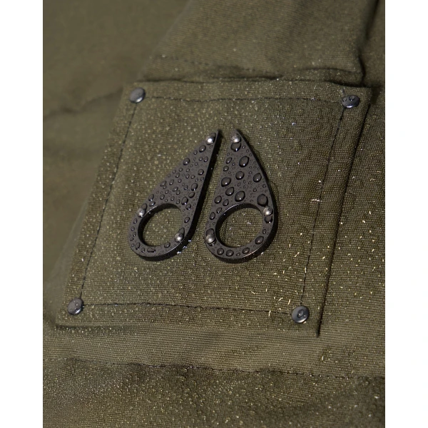 Moose Knuckles Banff Down Bomber in Combat | Jackets | Luxury Shoes 