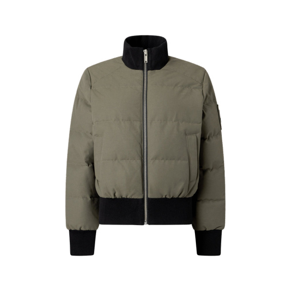 Moose Knuckles Banff Down Bomber in Combat | Luxury Shoes 