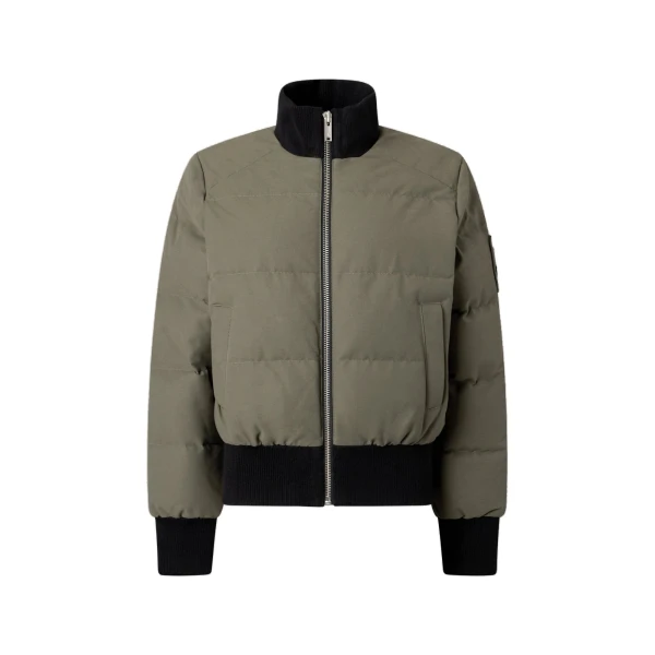 Moose Knuckles Banff Down Bomber in Combat | Luxury Shoes 