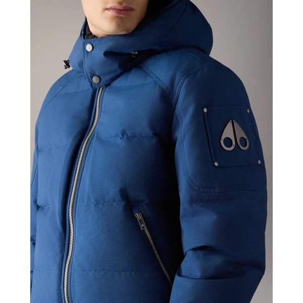 Moose Knuckles Banff Down Bomber in Nightfall | Men Jackets | Luxury Shoes 