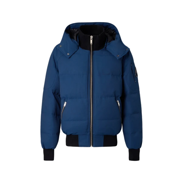 Moose Knuckles Banff Down Bomber in Nightfall | Luxury Shoes 