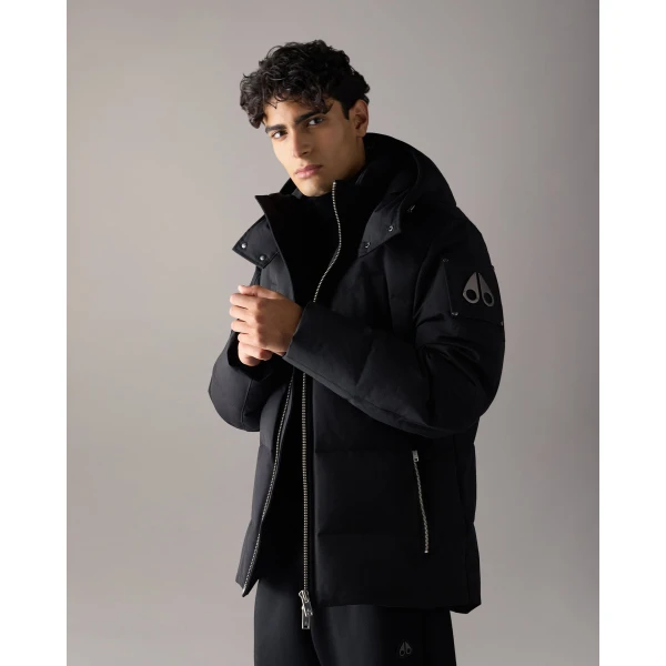 Moose Knuckles Banff Down Jacket in Black | Men Jackets | Luxury Shoes 