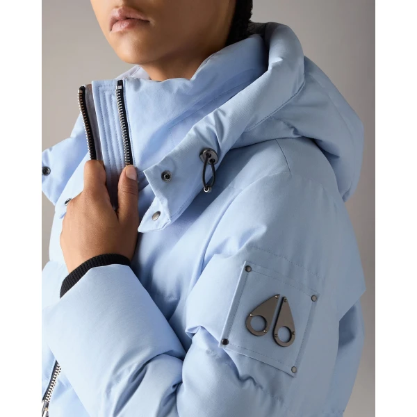Moose Knuckles Banff Down Jacket in Blue Ice | Jackets | Luxury Shoes 