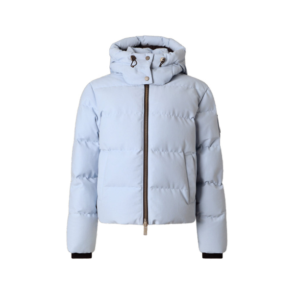 Moose Knuckles Banff Down Jacket in Blue Ice | Luxury Shoes 