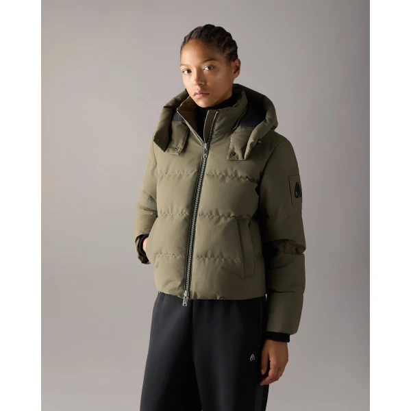 Moose Knuckles Banff Down Jacket in Combat | Jackets | Luxury Shoes 