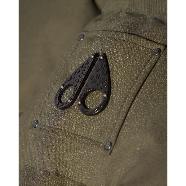 Moose Knuckles Banff Down Jacket in Combat | Jackets | Luxury Shoes 