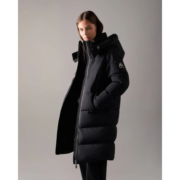 Moose Knuckles Banff Down Parka in Black | Coats | Luxury Shoes 