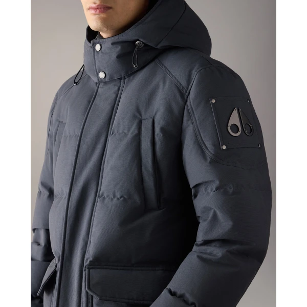 Moose Knuckles Banff Down Parka in Cement | Men Coats | Luxury Shoes 