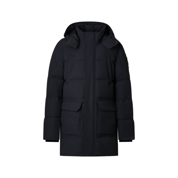 Moose Knuckles Banff Down Parka in Cement | Luxury Shoes 