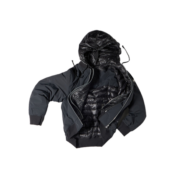 Moose Knuckles Brixton Down Bomber Jacket in Black | Luxury Shoes 