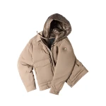 Moose Knuckles Brixton Down Trucker Jacket in Ashen | Luxury Shoes 
