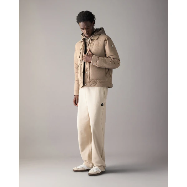 Moose Knuckles Brixton Down Trucker Jacket in Ashen | Men Jackets | Luxury Shoes 