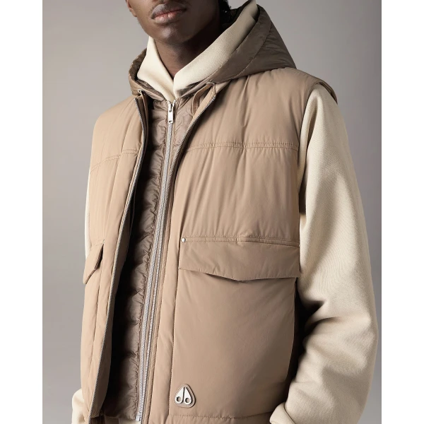 Moose Knuckles Brixton Vest in Ashen | Men Jackets | Luxury Shoes 