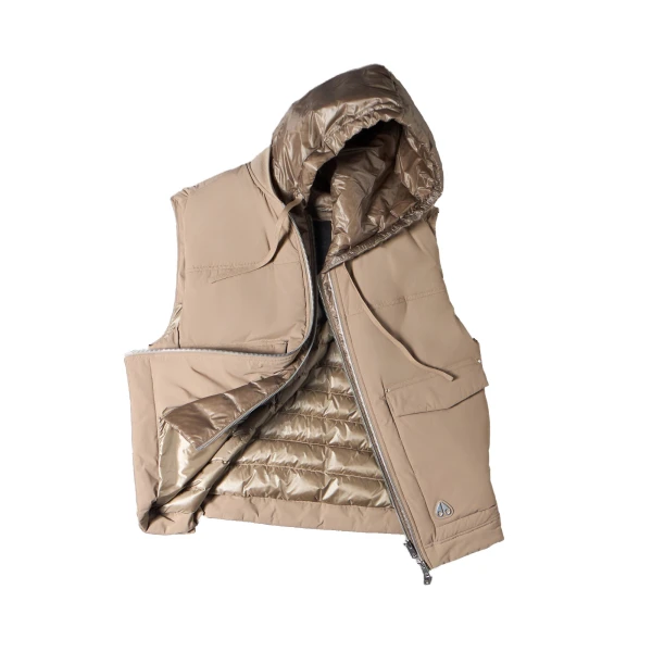 Moose Knuckles Brixton Vest in Ashen | Luxury Shoes 