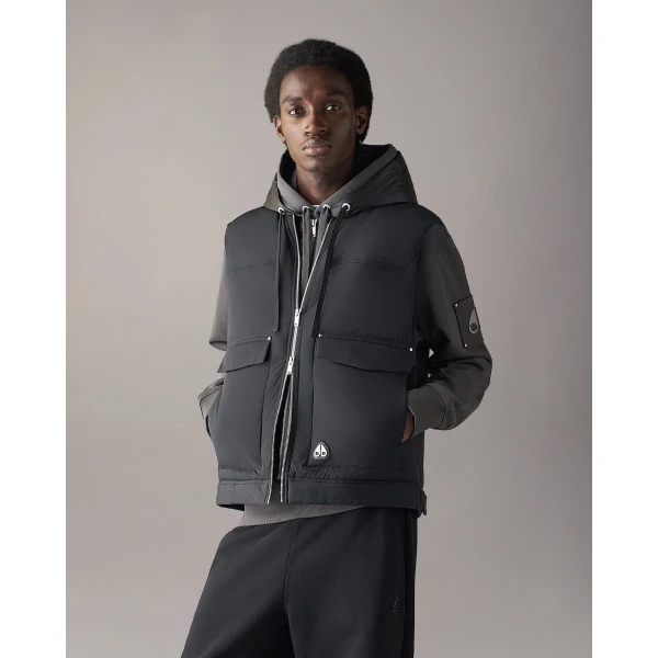 Moose Knuckles Brixton Vest in Black | Men Jackets | Luxury Shoes 