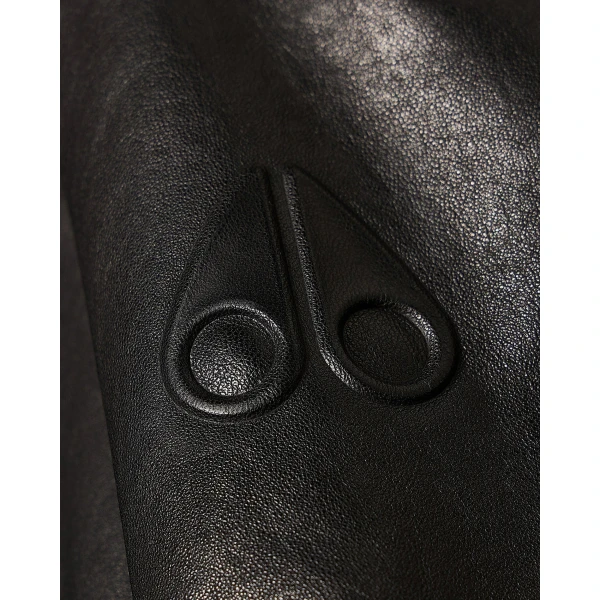 Moose Knuckles Cardin Fur & Leather Jacket in Black | Leather Jackets | Luxury Shoes 
