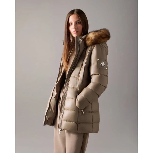 Moose Knuckles Celestia 3Q Down Jacket in Ashen | Jackets | Luxury Shoes 