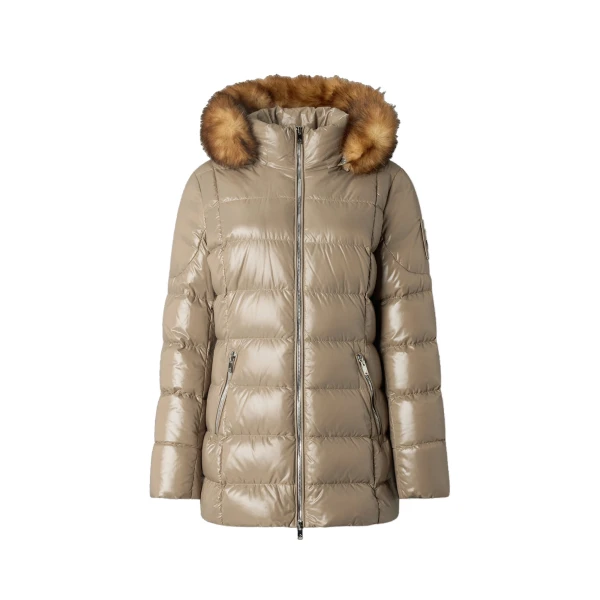 Moose Knuckles Celestia 3Q Down Jacket in Ashen | Luxury Shoes 