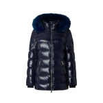 Moose Knuckles Celestia 3Q Down Jacket in Navy | Luxury Shoes 