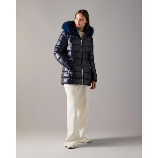 Moose Knuckles Celestia 3Q Down Jacket in Navy | Jackets | Luxury Shoes 