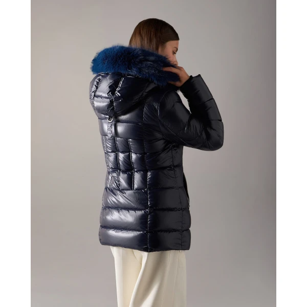 Moose Knuckles Celestia 3Q Down Jacket in Navy | Jackets | Luxury Shoes 