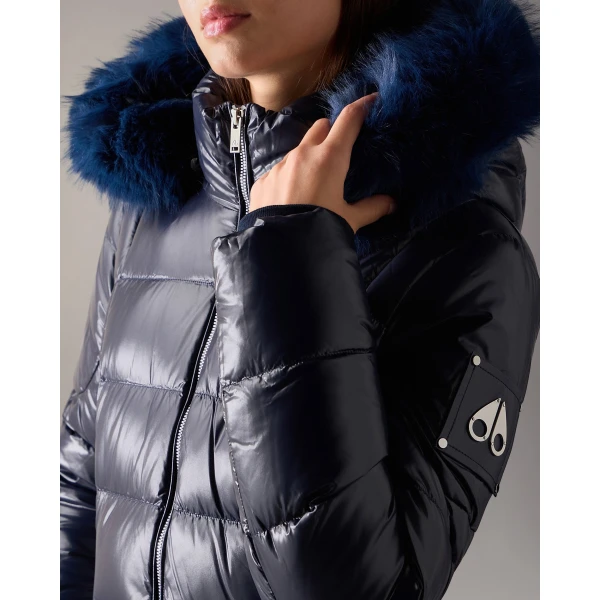 Moose Knuckles Celestia 3Q Down Jacket in Navy | Jackets | Luxury Shoes 