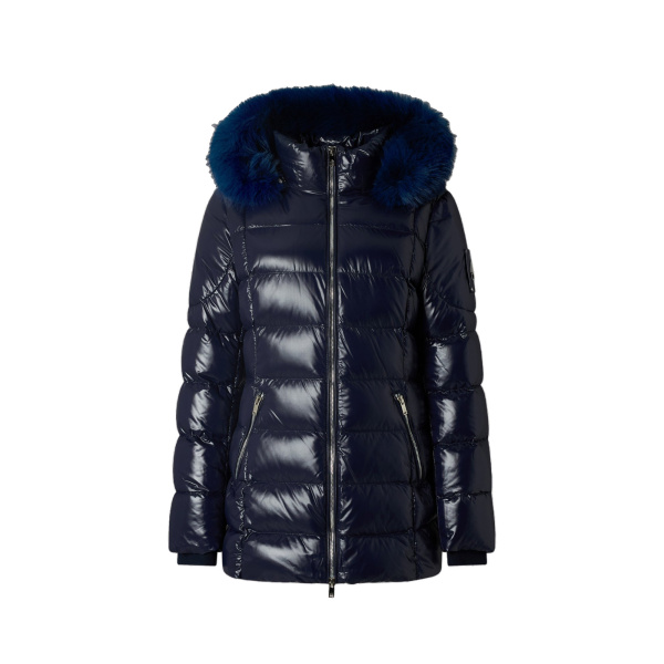 Moose Knuckles Celestia 3Q Down Jacket in Navy | Luxury Shoes 