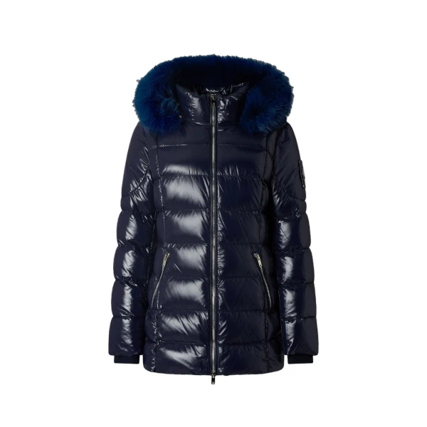 Moose Knuckles Celestia 3Q Down Jacket in Navy | Luxury Shoes 