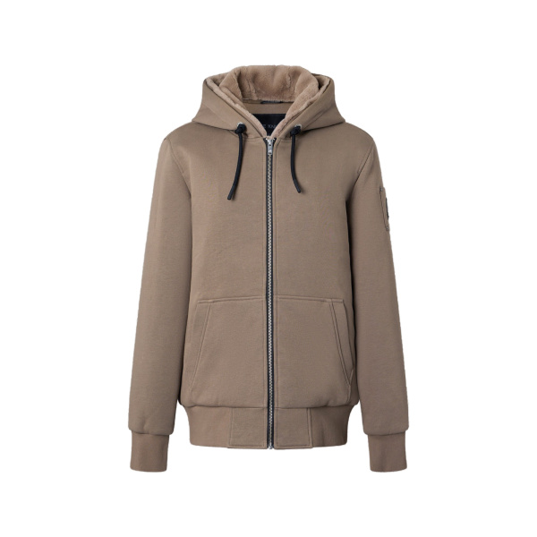 Moose Knuckles Classic Bunny Hoodie in Ashen | Luxury Shoes 