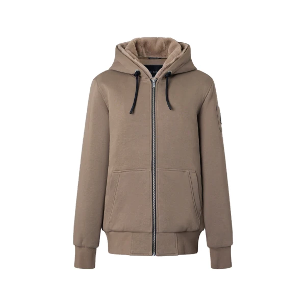 Moose Knuckles Classic Bunny Hoodie in Ashen | Luxury Shoes 