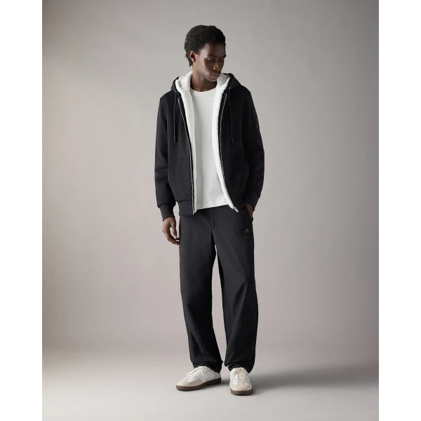 Moose Knuckles Classic Bunny Hoodie in Black and White | Sweatshirts | Luxury Shoes 